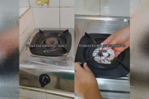 Trik cepat membersihkan kerak bekas minyak membandel pada kompor cukup pakai tiga bahan dapur