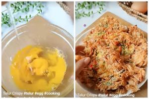 Tanpa ditambah air atau tepung, ini cara goreng telur dadar agar semakin krispi dan lebar