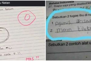 17 Potret kocak jawaban lucu murid saat kerjakan soal ujian ini nyeleneh pol, bikin guru tepuk jidat