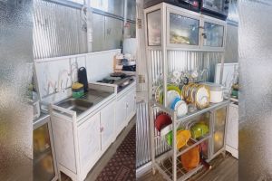 7 Potret dapur seng sederhana ini dinyinyirin sekaligus jadi idaman emak-emak, nyaman dan rapi pol