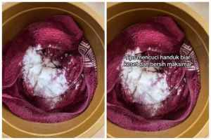 Tanpa baking soda, ini cara mencuci handuk dekil jadi bersih lagi pakai tambahan 2 bahan dapur