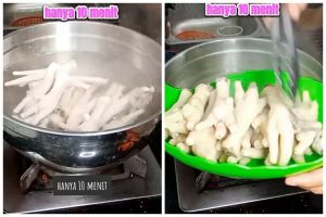 Hanya butuh 10 menit, begini cara merebus ceker agar empuk dan tak berlendir meski tanpa presto