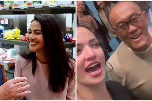 Potret kedekatan 11 pesinetron dan ayah mertua bikin salfok, wajah awet muda mertua Felicya bak seumur