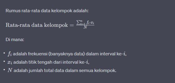 Rumus rata rata data kelompok dalam statistik, pengertian, contoh soal & trik gampang mengerjakannya