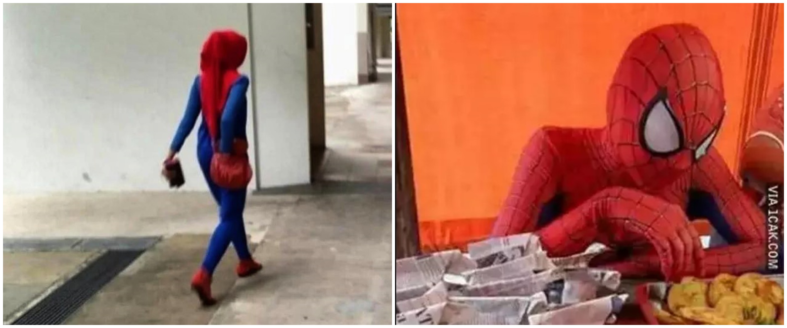 11 Potret kocak Spider-Man versi Indonesia ini bukannya keren malah terlihat nyeleneh