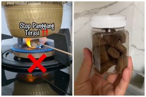 Bukan dibakar di api kompor, ini trik jitu panggang terasi agar aromanya lebih wangi