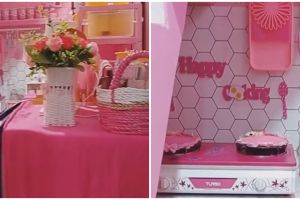 10 Potret dapur segaris di kolong tangga estetik maksimal, penataannya rapi meski tanpa kitchen set