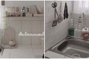 9 Potret dapur mungil cuma sepetak tanpa kitchen set ini antisumpek, estetiknya bikin mata susah kedip