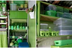 11 Potret dapur kayu rumah panggung serba hijau ini estetik dan adem, bikin masak lebih syahdu