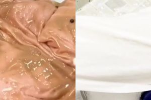 Jangan buru-buru dibuang, ini trik hilangkan noda slime yang nempel di baju cuma pakai 1 alat mandi