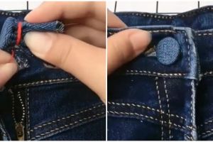 Bukan pakai peniti, begini trik ganti kancing celana yang hilang cuma butuh modal Rp 100 perak