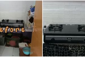 9 Potret dapur mungil tanpa kitchen set jadi luas pakai ilusi optik, desainnya tampak mahal & estetik