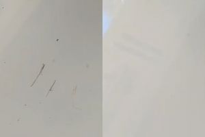 Tak pakai thinner, ini cara bersihkan noda baret keramik kena standar motor pakai 1 cairan pembersih