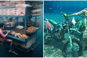 11 Potret kocak pose orang saat menyelam dalam air ini idenya aneh tapi kocak