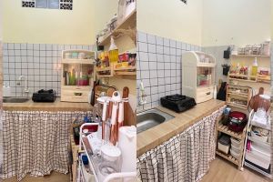 9 Potret dapur mungil di kontrakan ini estetik tanpa kitchen set, visualnya bikin makin semangat masak