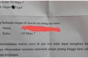 15 Potret kocak surat izin sekolah isi alasannya ini nyeleneh abis, guru harus ekstra sabar