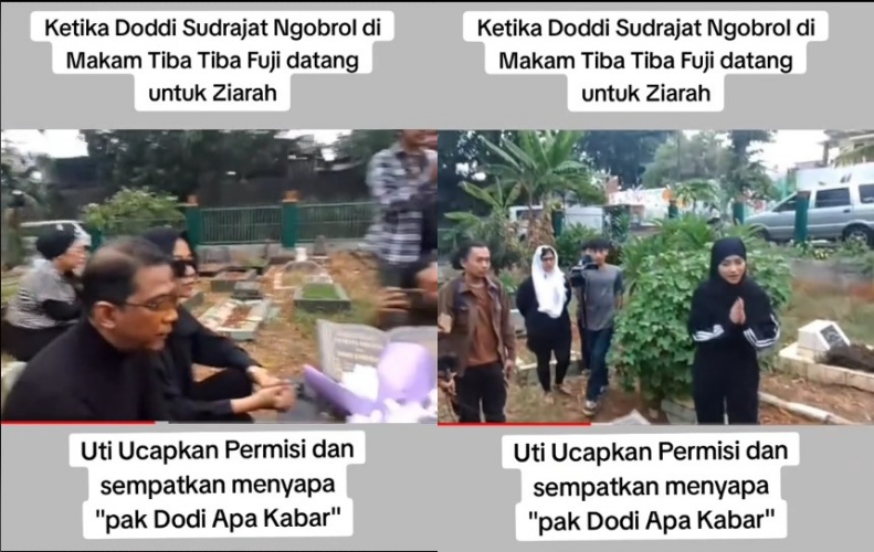 Tepis isu tak akur, begini momen Mayang dan Fuji selfie bareng usai ziarah ke makam Vanessa Angel