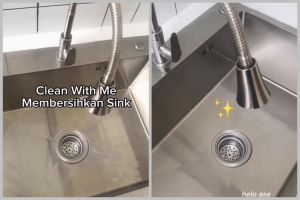 Tanpa pemutih atau sitrun, ini cara bersihkan kerak di wastafel agar kinclong lagi pakai 1 bahan dapur