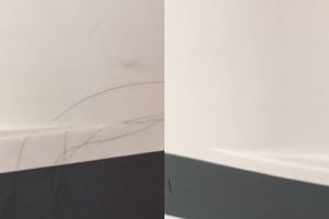 Trik mudah bersihkan noda coretan pulpen di lemari plastik, cukup pakai 1 alat mandi