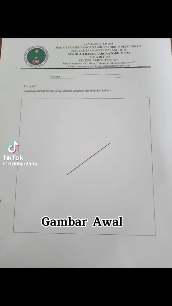 Disuruh bikin gambar dari satu garis oleh guru, 11 potret karya murid kelas 5 SD ini bikin melongo