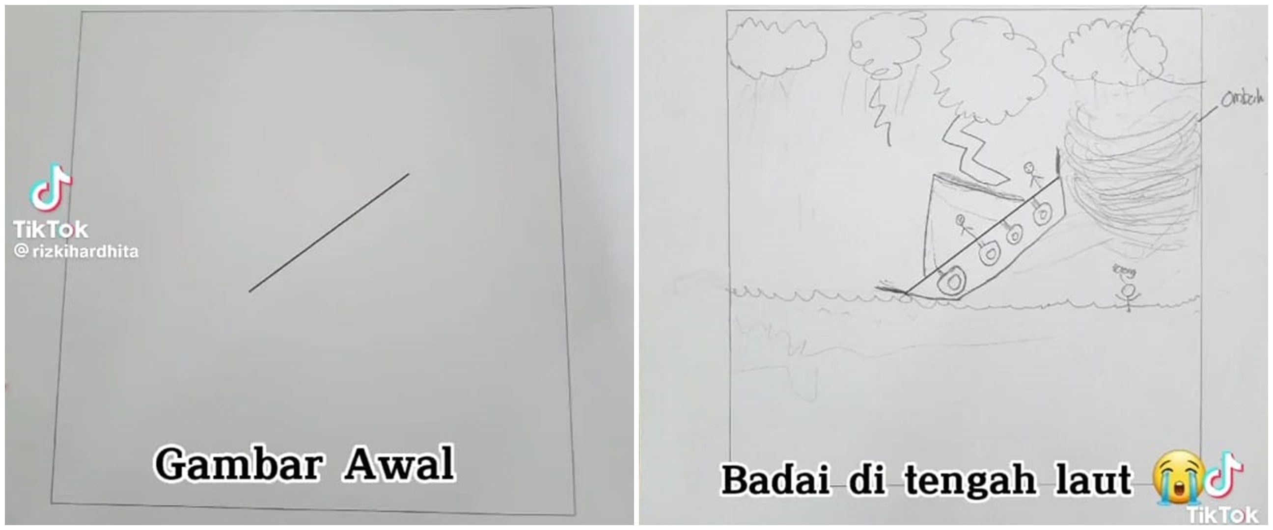 Disuruh bikin gambar dari satu garis oleh guru, 11 potret karya murid kelas 5 SD ini bikin melongo