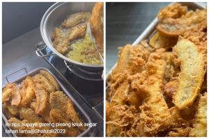 Tanpa baking powder atau kapur sirih, trik goreng pisang agar awet renyah cuma tambah 2 bahan dapur