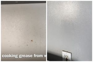 Bukan pakai tepung, ini cara bersihkan tembok dapur yang berminyak agar kinclong tak berbekas