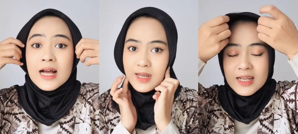 Cuma butuh waktu 5 detik, ini trik mudah bikin hijab bergo yang ngembang jadi anti mleyot saat dipakai