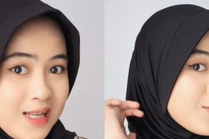 Cuma butuh waktu 5 detik, ini trik mudah bikin hijab bergo yang ngembang jadi anti mleyot saat dipakai