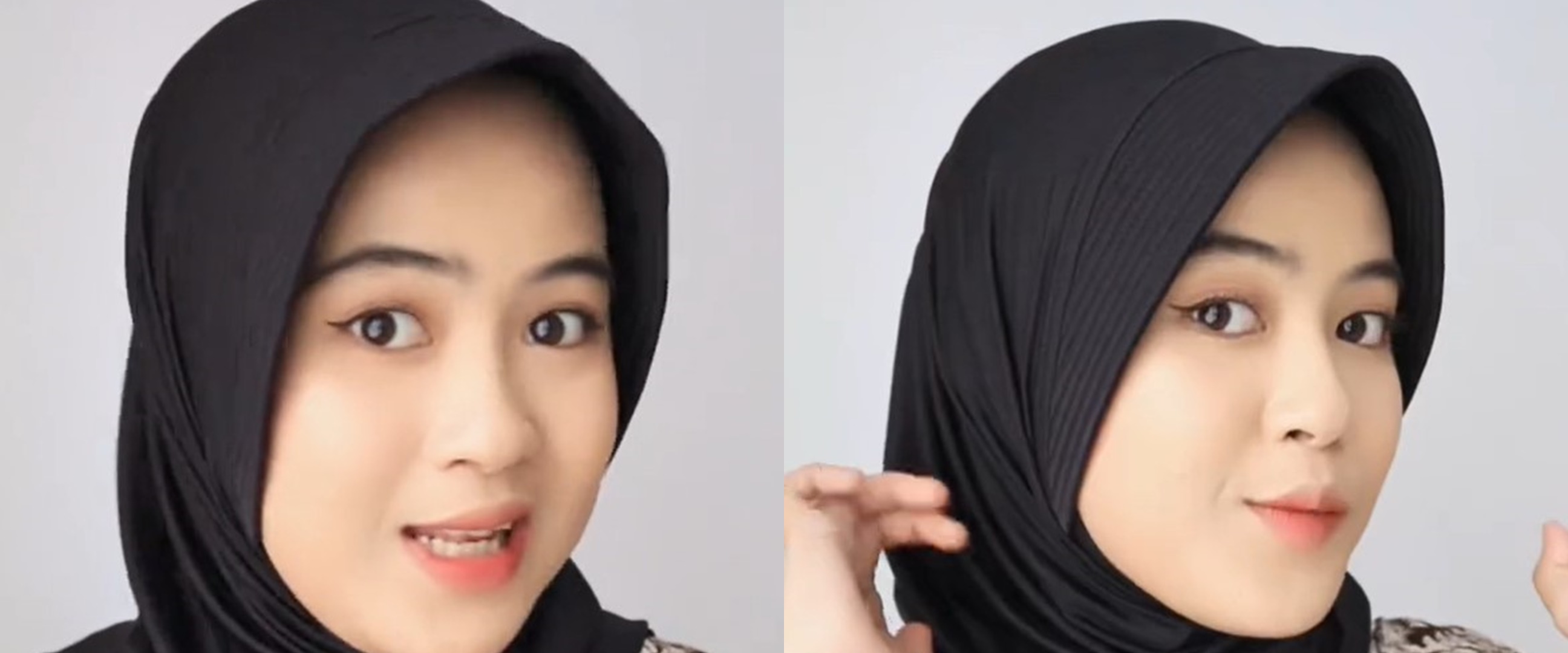 Cuma butuh waktu 5 detik, ini trik mudah bikin hijab bergo yang ngembang jadi anti mleyot saat dipakai