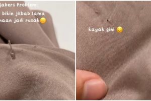 Bukan diganti jarum pentul, ini tips cegah hijab bolong karena peniti pakai 1 bahan sederhana