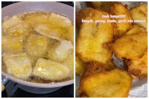 Tanpa baking soda atau tepung beras, ini trik goreng pisang renyah dan wangi pakai 1 bahan dapur
