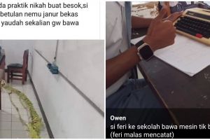 11 Potret kocak kelakuan murid kelewat kreatif di kelas ini bikin ngelus dada, nggak habis pikir