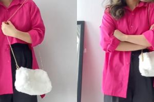 Nggak perlu dipotong, ini trik mudah atasi tali sling bag yang kepanjangan, cuma butuh waktu 10 detik