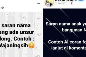 11 Momen lucu minta saran nama anak di Facebook ini hasilnya nyeleneh abis