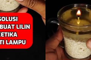  Tak perlu beli lampu darurat, ini cara mudah bikin lilin saat mati listrik cuma pakai 2 bahan dapur