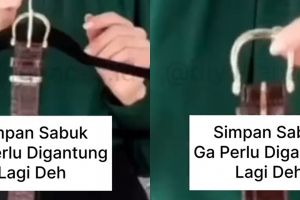 Nggak perlu pakai hanger, begini cara rapikan ikat pinggang supaya praktis disimpan