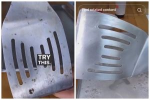 Bukan pakai sitrun atau sabun, ini cara menghilangkan noda karat pada spatula hanya dengan 3 bahan