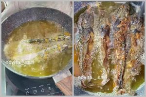 Nggak perlu banyak minyak, ini trik goreng lele agar tidak meletup dan tetap lurus pakai 1 alat sederh