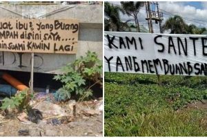 11 Potret kocak imbauan di tempat sampah ini tulisannya bikin geleng kepala