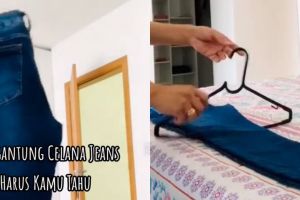 Jangan asal gantung, ini cara mudah menggantung celana jeans tanpa bikin pinggang melar