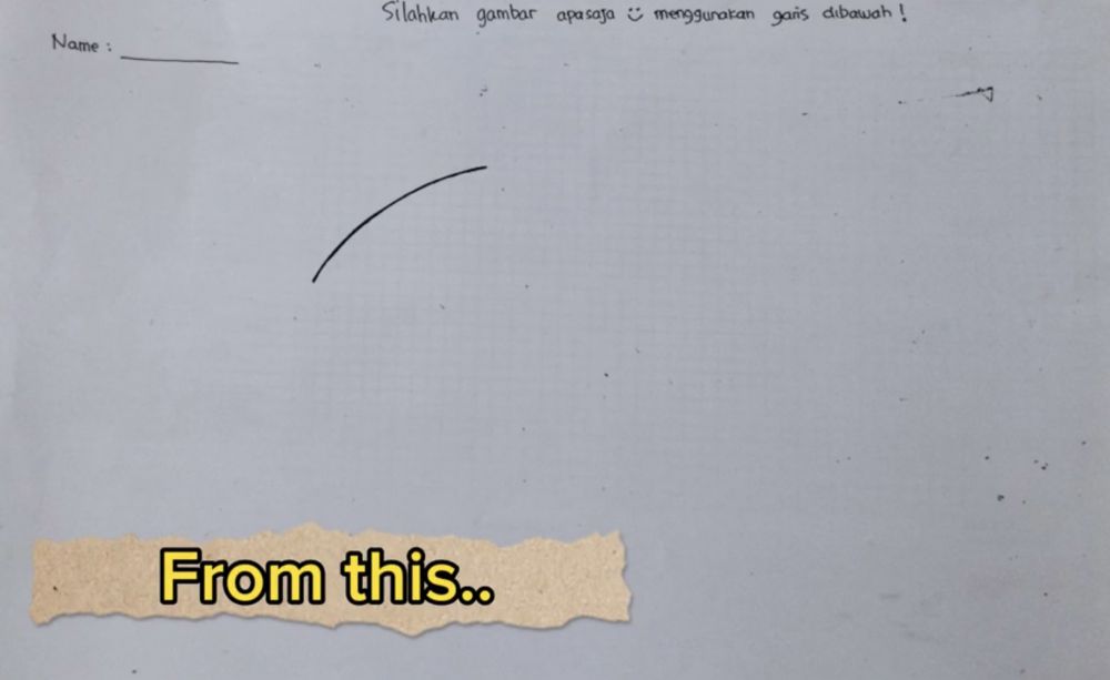 Disuruh bercerita dengan gambar, 12 hasil karya anak SD ini bak tebak-tebakan saking uniknya