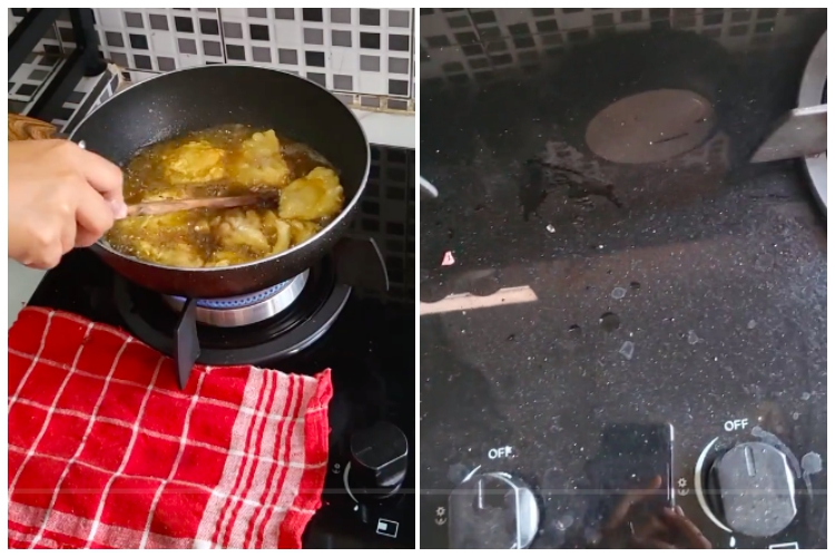 Bukan pakai cuka, begini cara bersihkan kompor tanam agar kembali kinclong dengan 1 bahan dapur