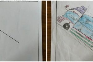 Disuruh bikin gambar dari satu garis miring oleh guru, 11 karya murid kelas 4 SD ini bikin melongo
