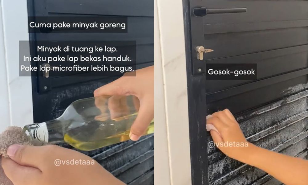 Tanpa cairan pembersih, ini cara hilangkan kerak putih di pintu kamar mandi cuma pakai 1 bahan masak