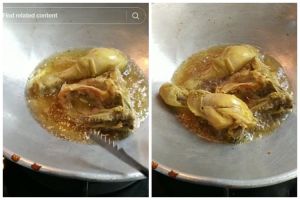 Bukan ditaburi tepung atau jahe, begini trik menggoreng ayam agar tak meletup dan lengket di wajan