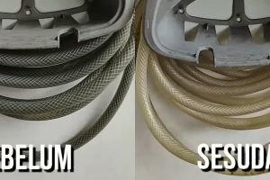 Nggak perlu beli baru, ini cara mudah bersihkan selang berlumut cuma pakai 1 alat sederhana