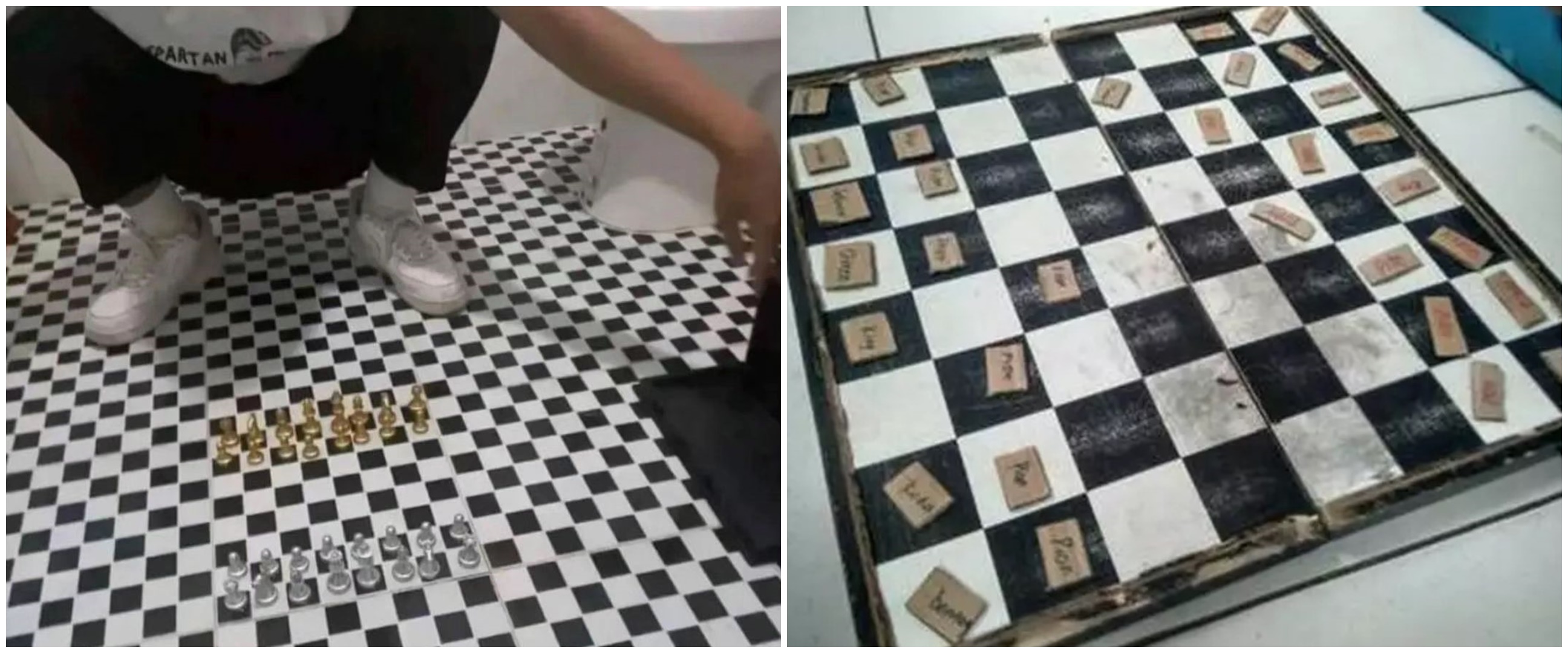 11 Potret kocak orang main catur dengan cara antimainstream ini bikin geleng kepala, absurd pol