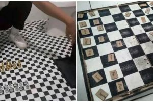 11 Potret kocak orang main catur dengan cara antimainstream ini bikin geleng kepala, absurd pol