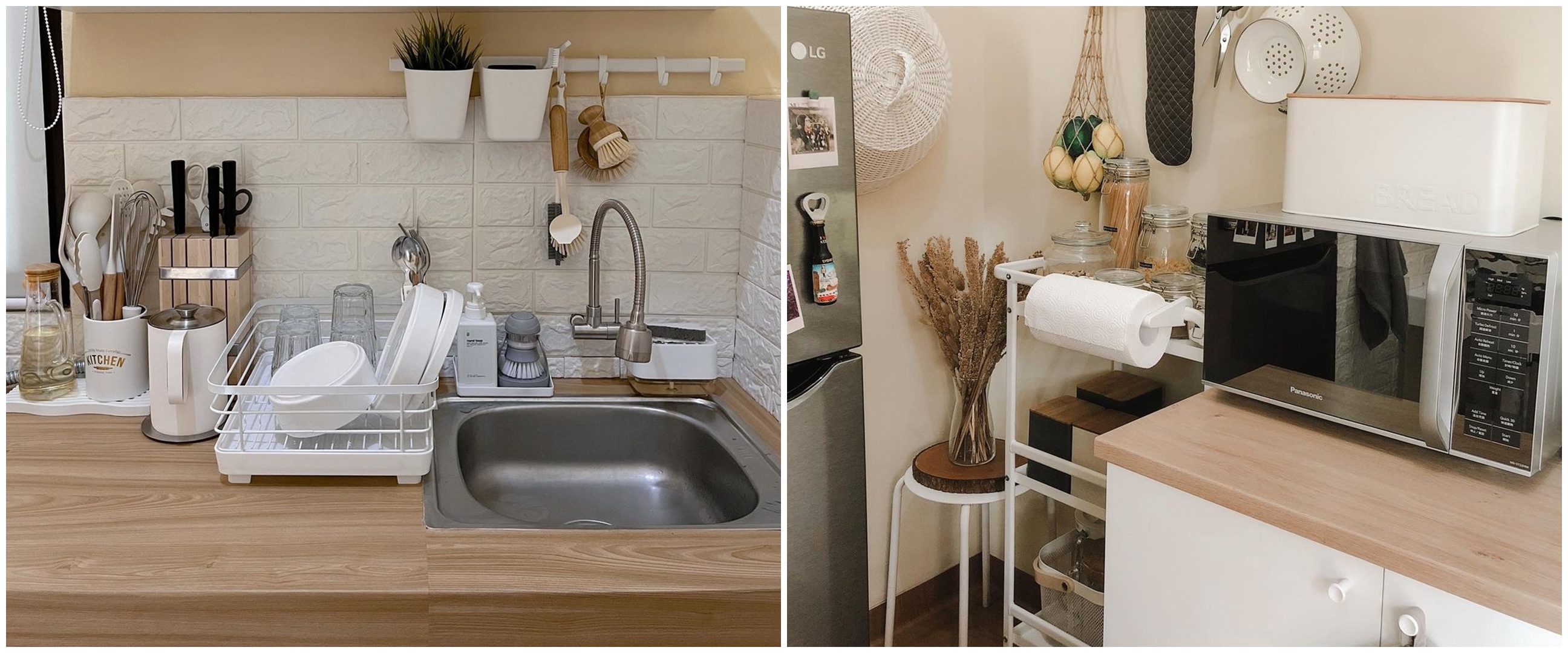 Biarpun simpel & tak pakai tirai kolong, 9 potret dapur mungil tanpa kitchen set ini visualnya memikat